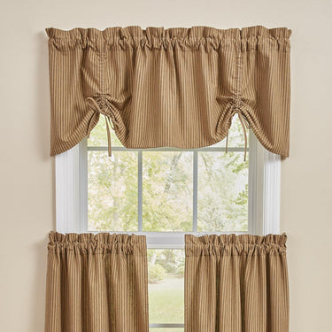 Sturbridge Black Ticking Valance - Farmhouse 60x20 Park designs - The Fox Decor